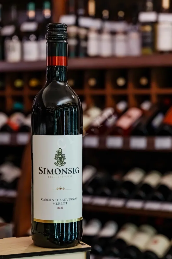 В магазине Крю Профи Simonsig Cabernet Sauvignon Merlot Stellenbosch 2023 0.75 л