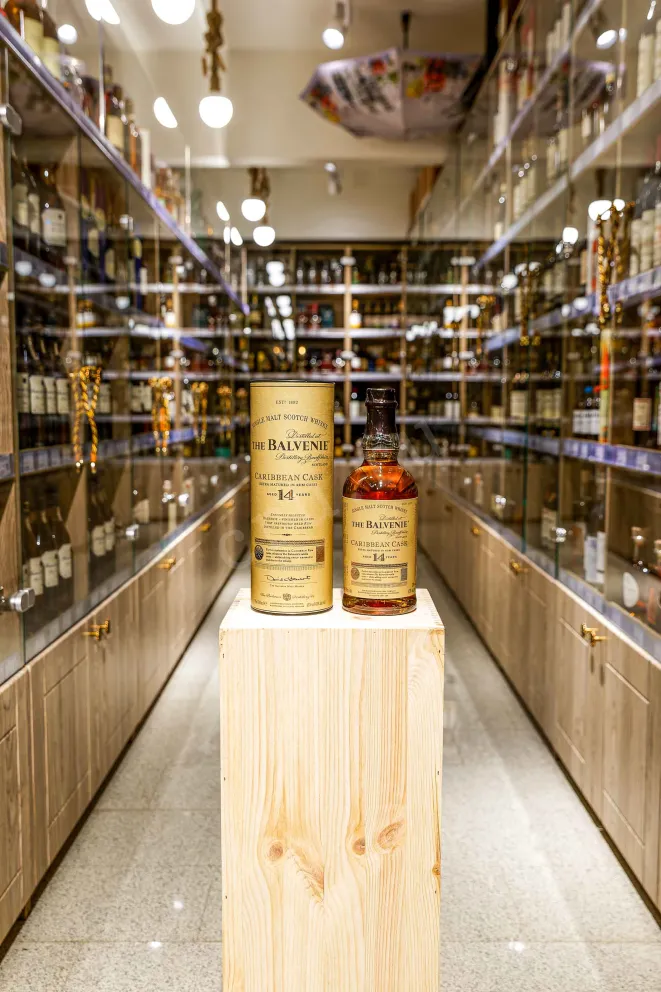В магазине Крю Профи Balvenie Caribbean Cask 14 years in tube 0.7 л
