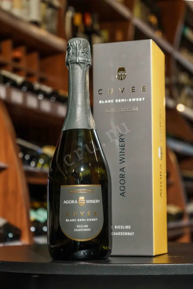 В магазине Крю Профи Agora Cuvee Riesling Chardonnay in gift box 2024 0.75 л