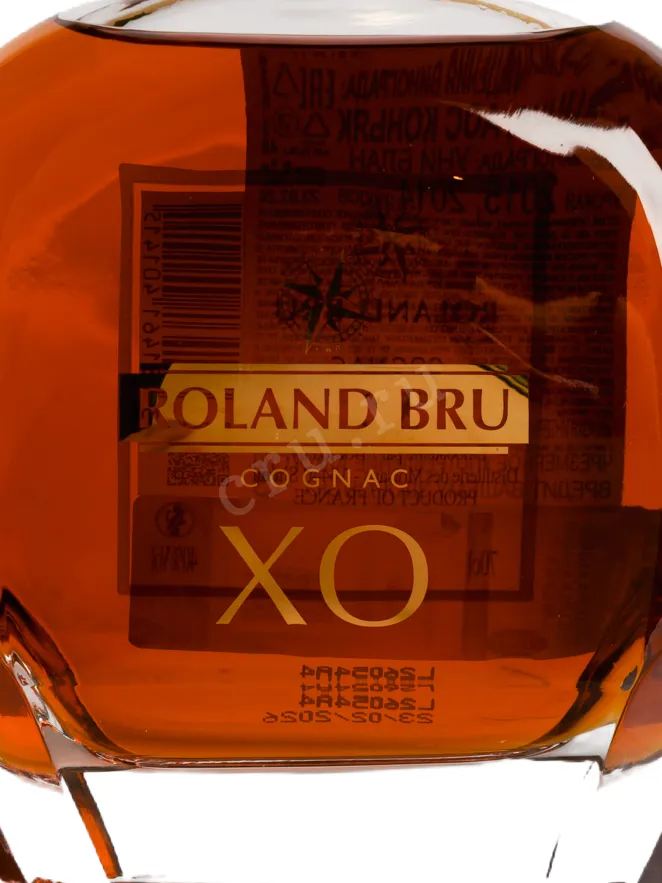 Этикетка Roland Bru XO in gift box 0.7 л