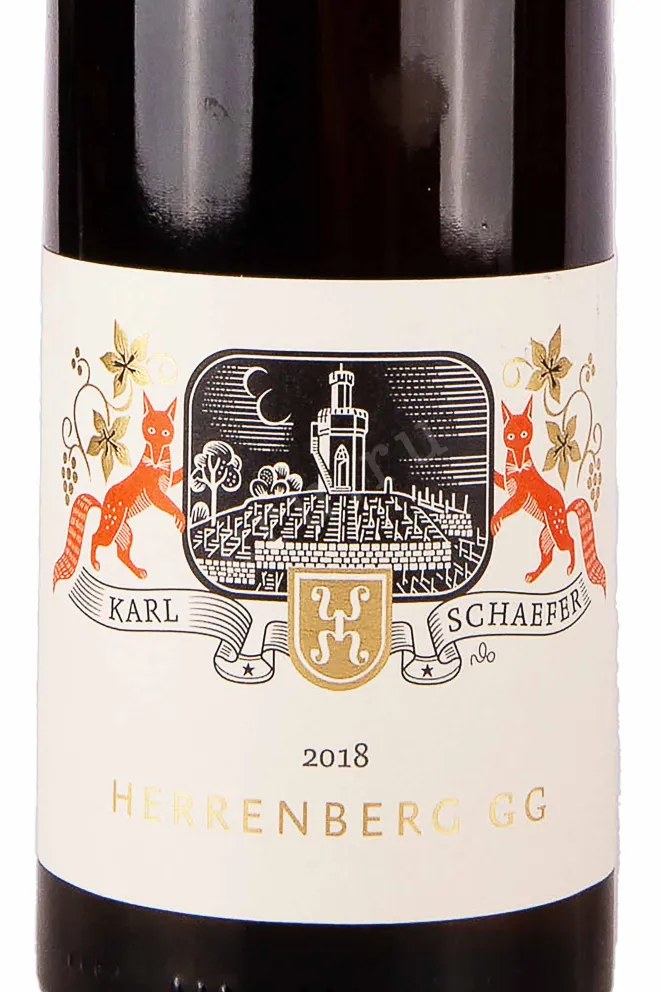 Этикетка Karl Schaefer Ungsteiner Herrenberg Riesling GG 2018 0.75 л