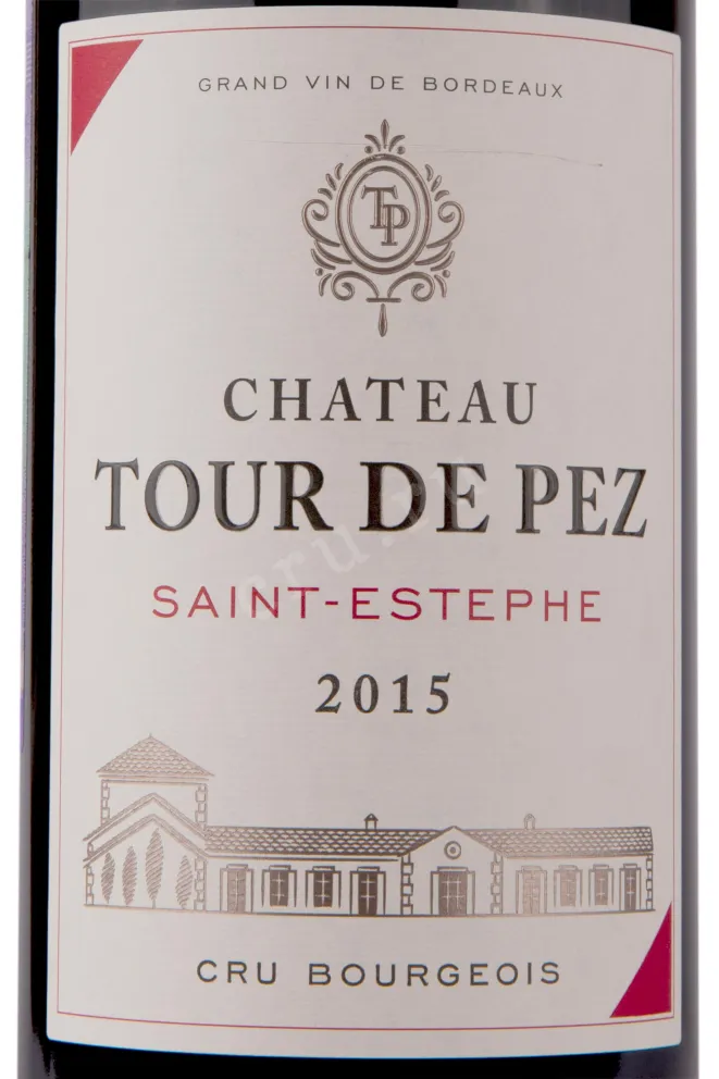 Этикетка Chateau Tour Des Pez Cru Bourgeois 2015 0.75 л