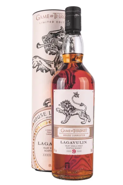 Виски Lagavulin 9 years Game of Thrones House Lannister in tube  0.7 л