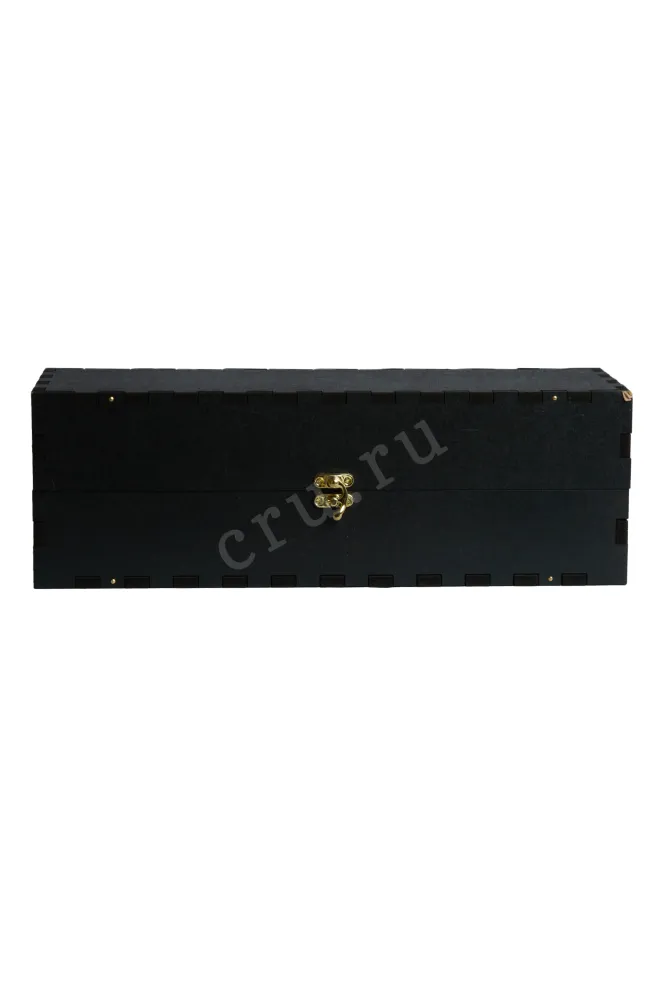 Gift Black Wooden Box for a Bordeaux Bottle