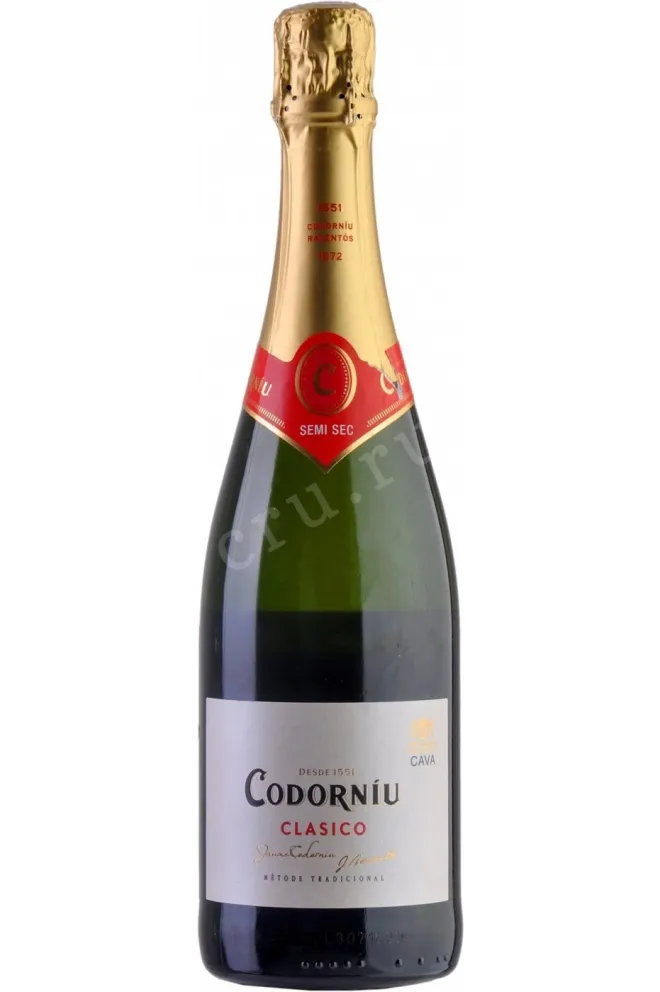 Игристое вино Codorniu Clasico Semi Seco  0.75 л