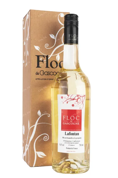 Флок де Гасконь Lafontan white in gift box 2021 0.75 л