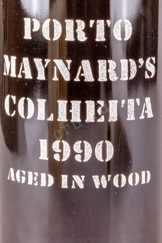 Этикетка Porto Maynards Colheita in wooden box 1990 0.75 л
