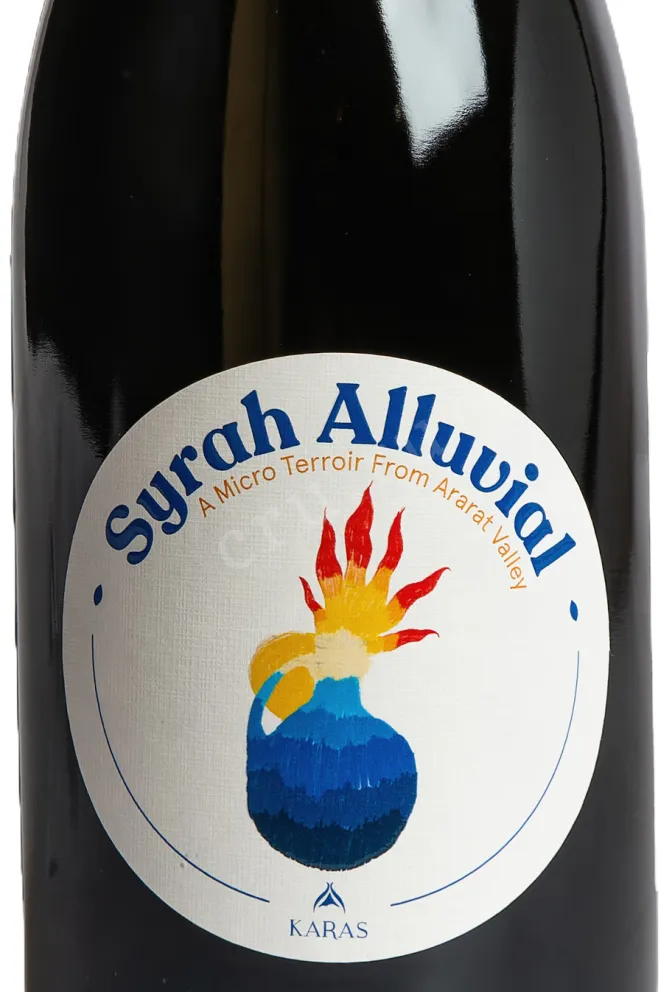Этикетка Karas Kraki Ktor Syrah Alluvial 2022 0.75 л