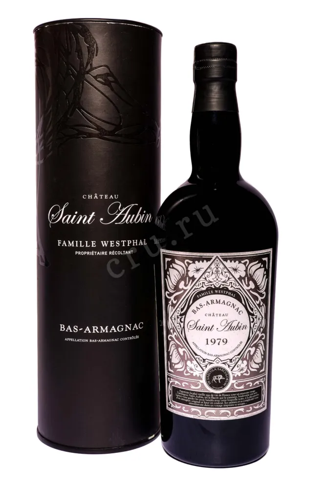 Арманьяк Saint Aubin Bas-Armagnac in tube 1979 0.7 л