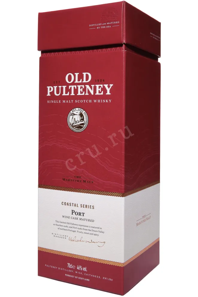 Подарочная коробка Old Pulteney Port Wine Cask Matured in gift box 0.7 л