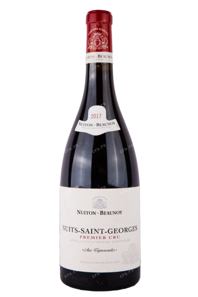 Вино Nuiton-Beaunoy Nuits-Saint-Georges Premier Cru Aux Vignerondes AOC 2017 0.75 л