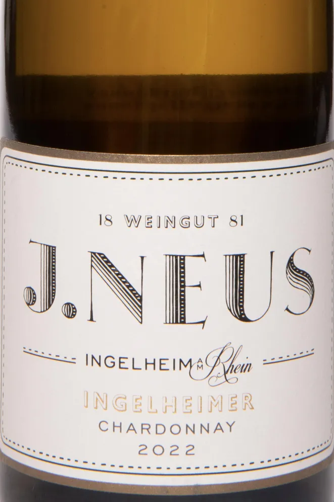 Этикетка J. Neus Ingelheimer Chardonnay 2022 0.75 л