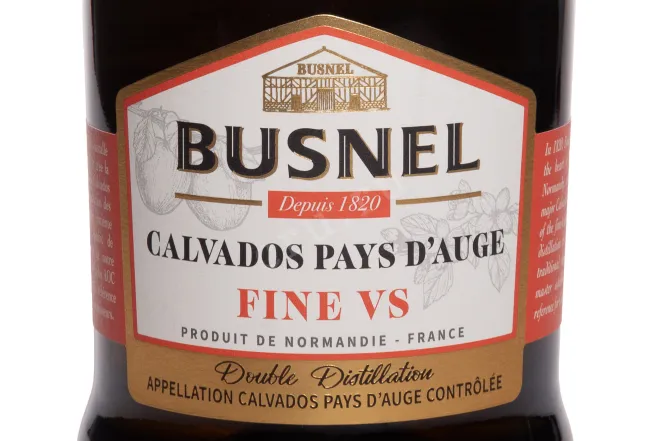 Этикетка Busnel Pays D'Auge Fine 0.7 л