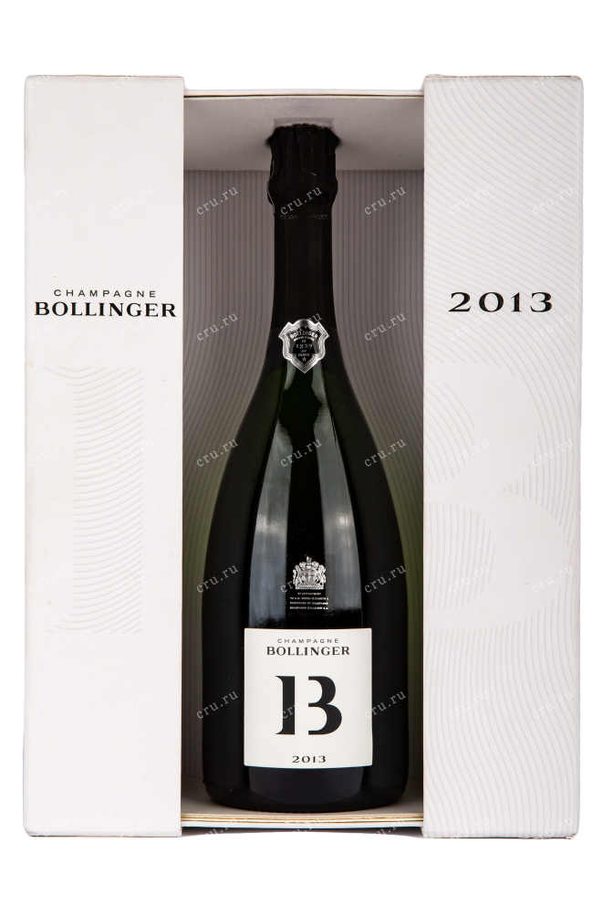 Подарочная коробка игристого вина Bollinger B13 0.75 л