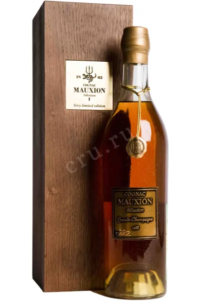 Коньяк Mauxion Selection Grande Champagne in wooden box 1988 0.7 л