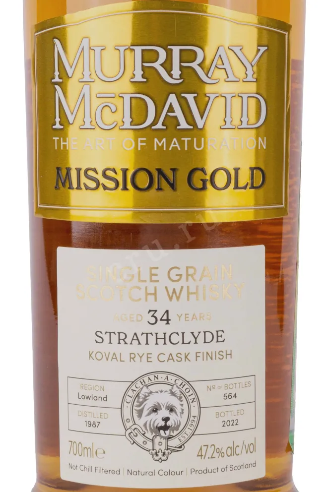 Виски Murray McDavid Mission Gold Strathclyde 34 Years gift box  0.7 л