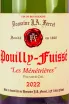 Этикетка J.A. Ferret Pouilly-Fuisse Premier Cru Cuvee Hors-Classe Les Menetrieres 2022 0.75 л