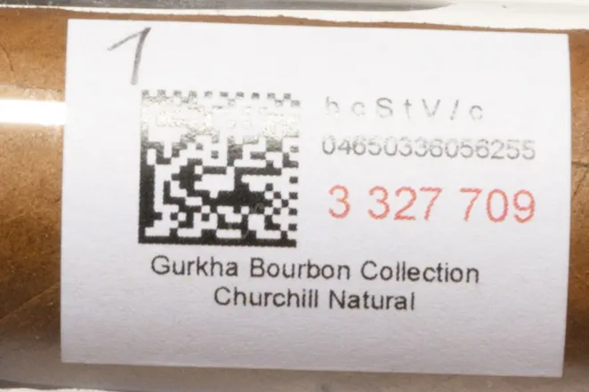 Контрэтикетка Gurkha Bourbon Collection Churchill Natural
