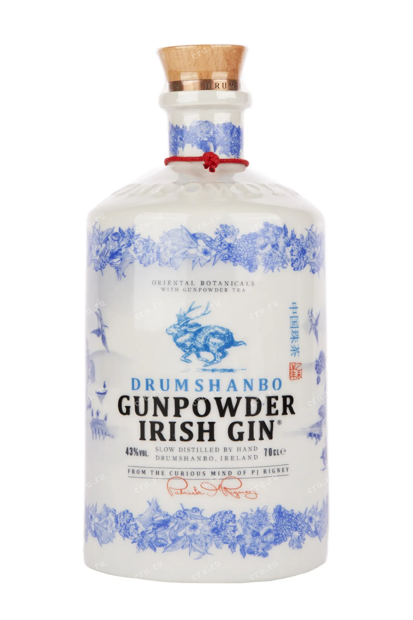 Фото — Джин Drumshanbo Gunpowder Irish Gin in ceramic bottle  0.7 л