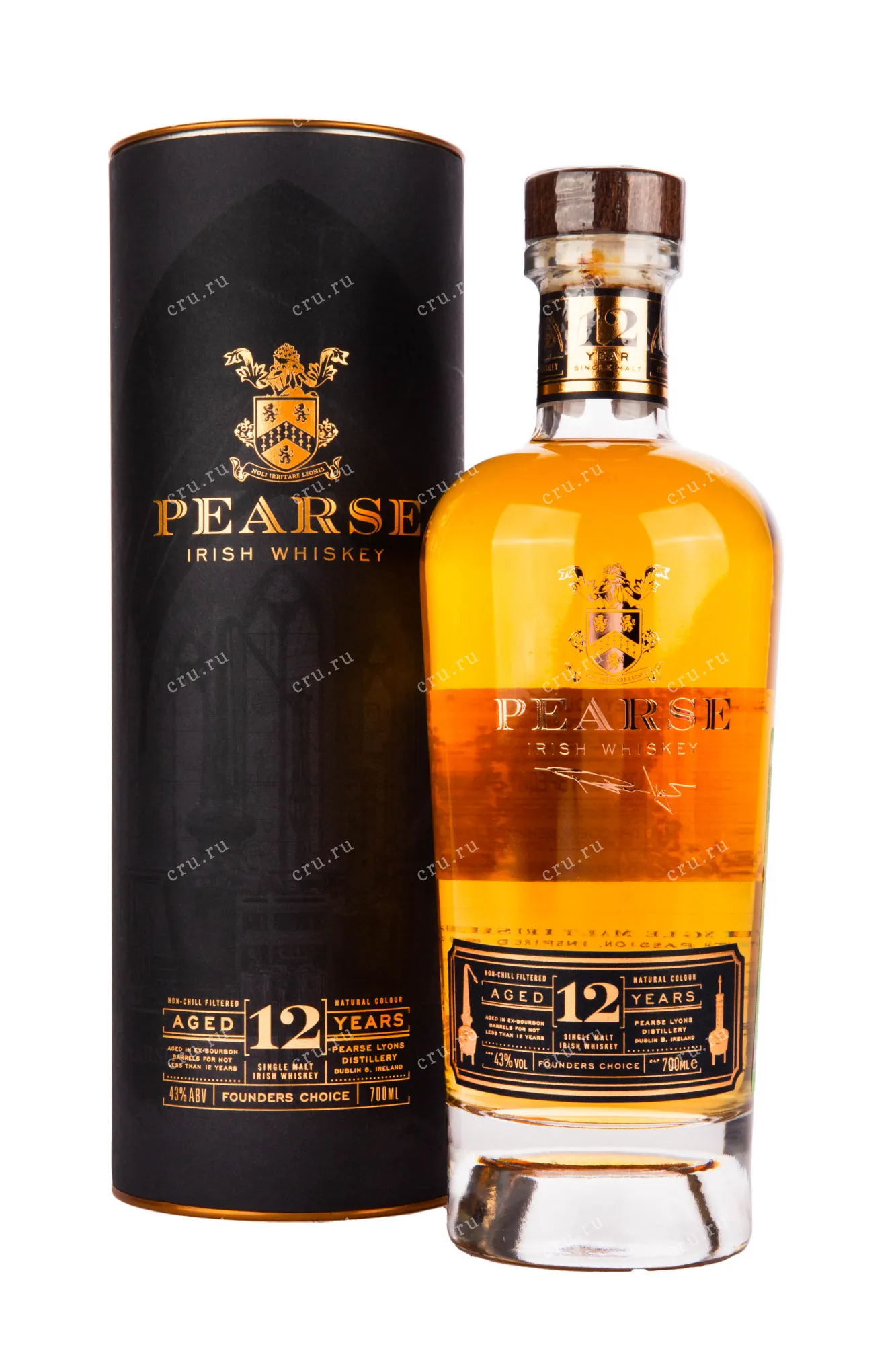 Фото — Виски Pearse Founders Choice 12 years in tube  0.7 л