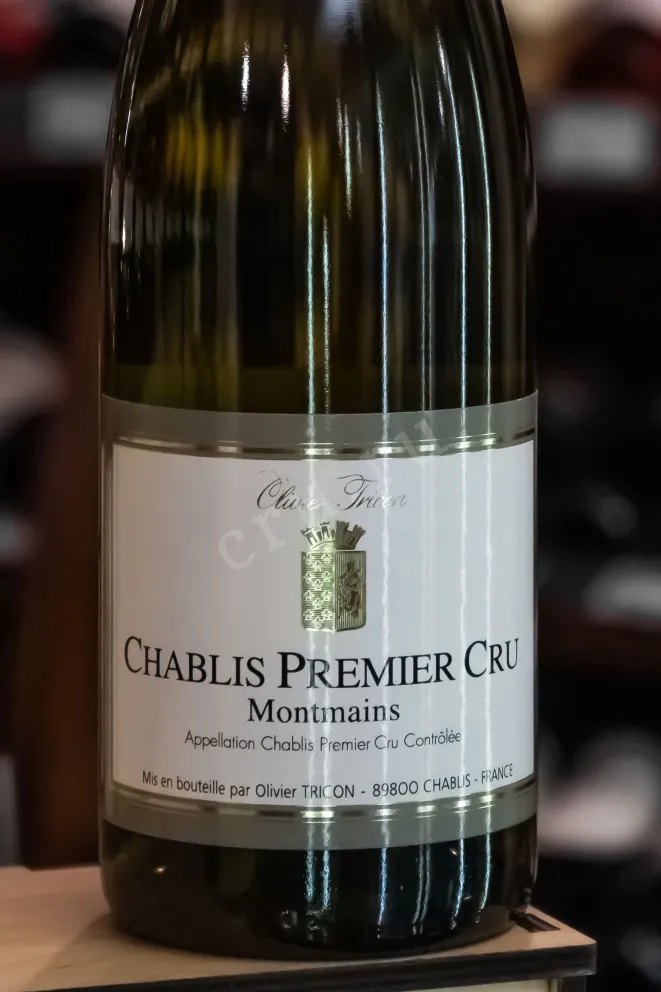 В магазине Крю Профи Olivier Tricon Chablis Premier Cru Montmains 2022 0.75 л