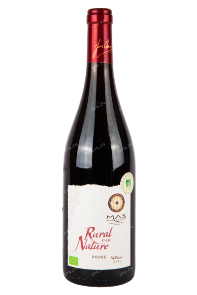 Вино Rural par Nature Rouge Pays d'Oc IGP 2019 0.75 л
