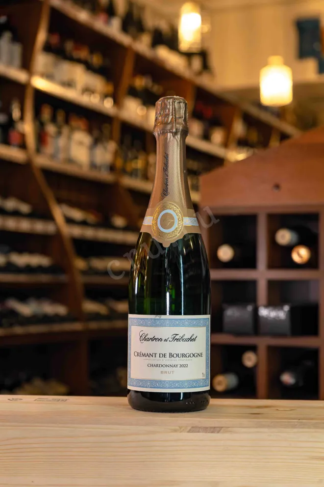 В магазине Крю Профи Chartron et Trebuchet Cremant de Bourgogne Chardonnay Brut in gift box 2023 0.75 л