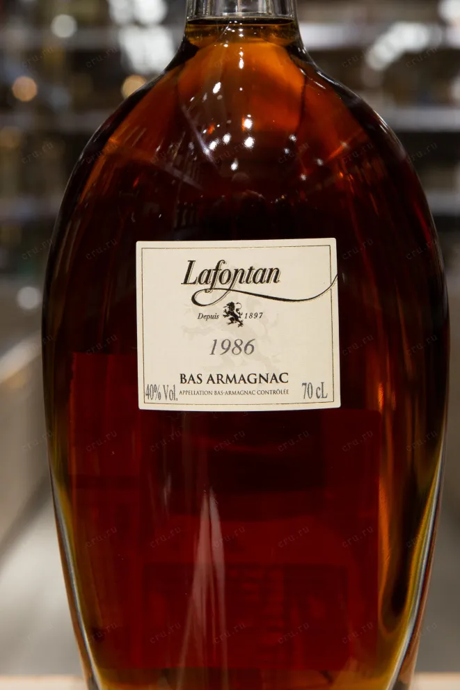 Этикетка Lafontan 1986 0.7 л