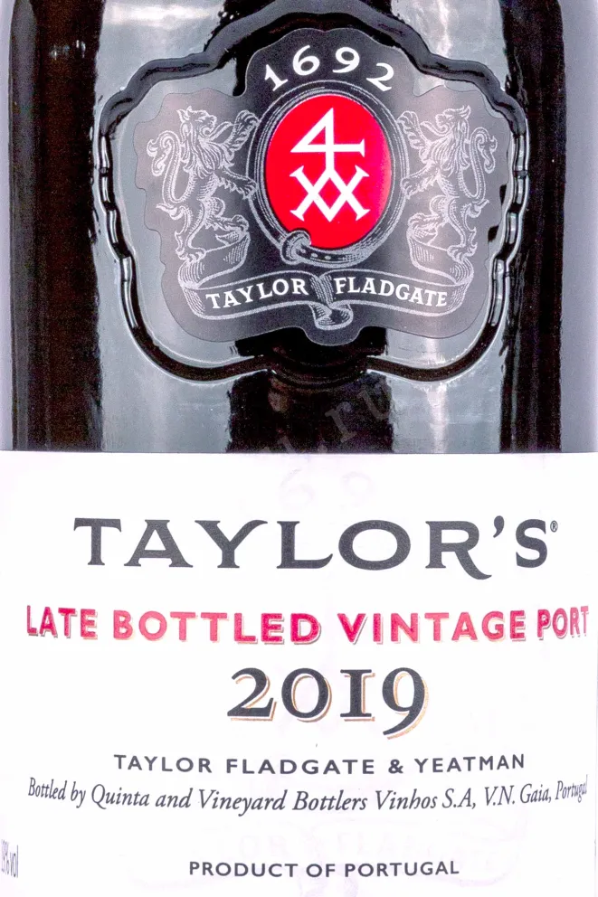 Этикетка Taylors Late Bottled Vintage Port 2019 0.75 л