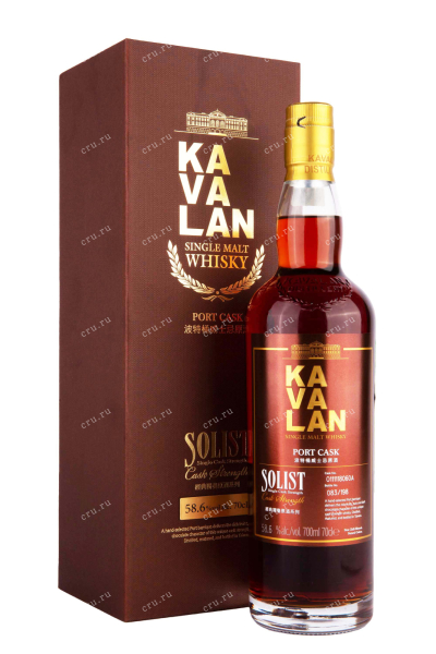 Виски Kavalan Solist Port Cask Single Cask Strength  0.7 л