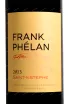 Этикетка Chateau Frank Phelan Frank Phelan 2013 0.75 л