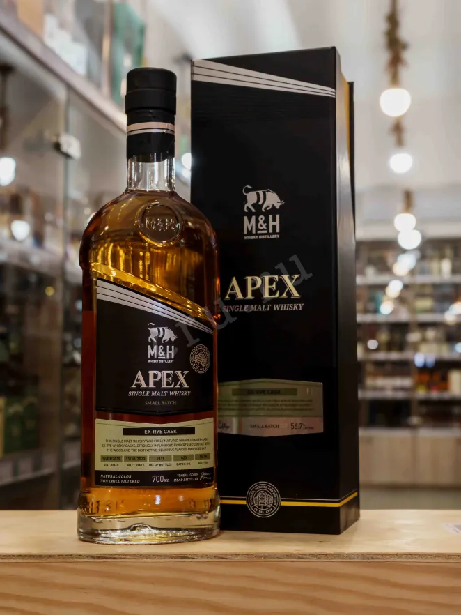 В магазине Крю Профи M&H Apex ex-Rye Cask in gift box 0.7 л