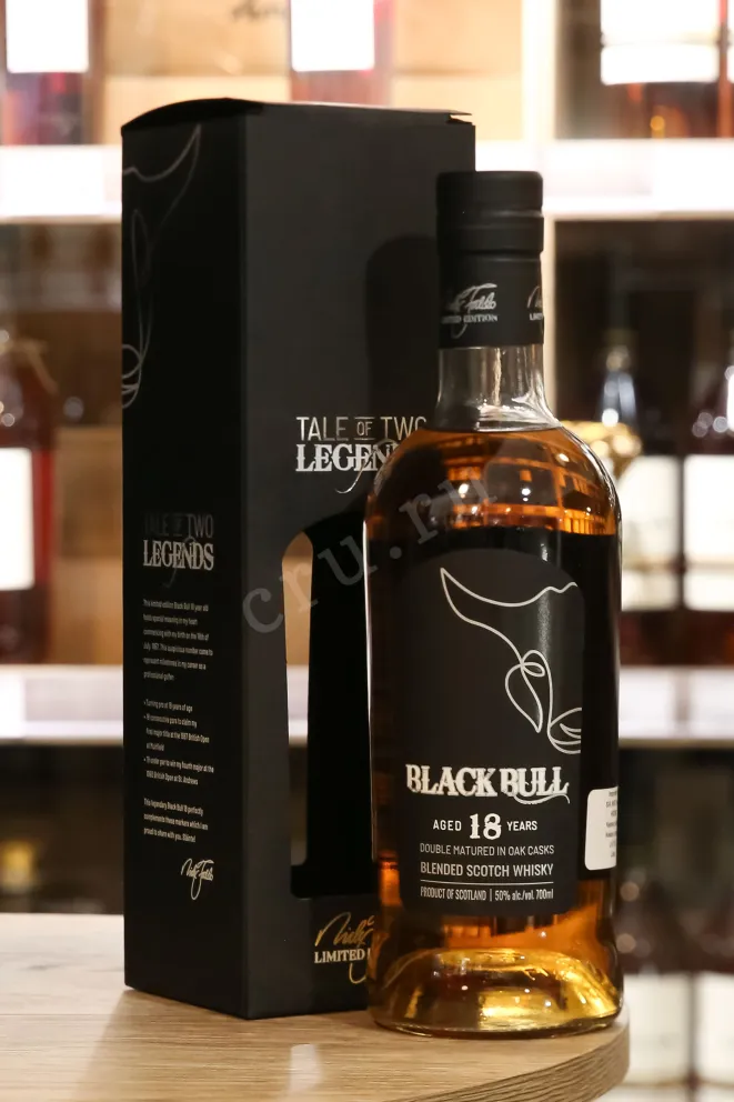 В магазине Крю Профи Black Bull Blended 18 years old with gift box 0.7 л