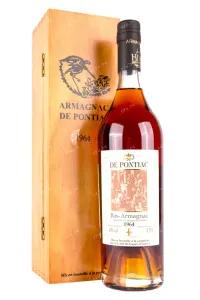 Арманьяк Bas-Armagnac De Pontiac wooden box 1964 0.7 л