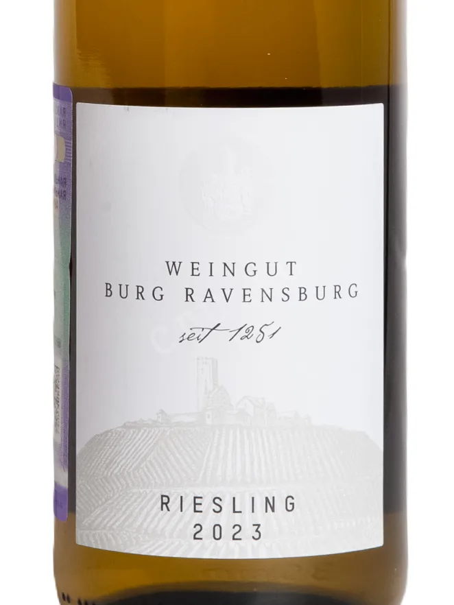 Этикетка Burg Ravensburg Sulzfeld Riesling 2023 0.75 л