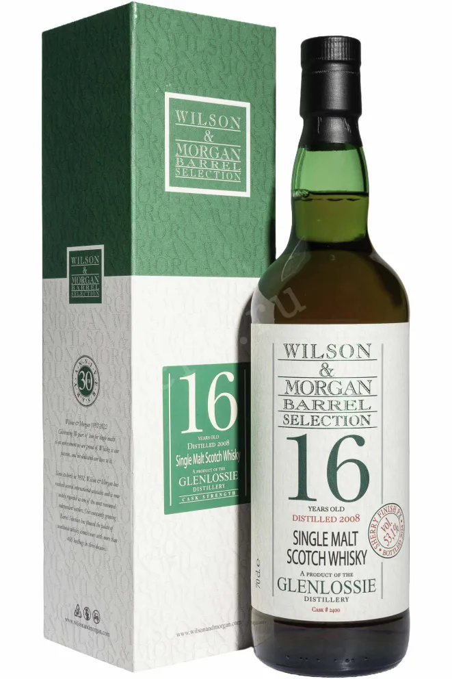 Виски Wilson & Morgan Barrel Selection Glenlossie Sherry Finish PX 16 Years Old in gift box  0.7 л