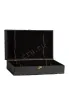 Gift Black Wooden Box For Two Bordeaux Bottles