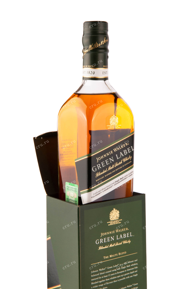 Виски Johnnie Walker Green Lable with gift box  0.7 л