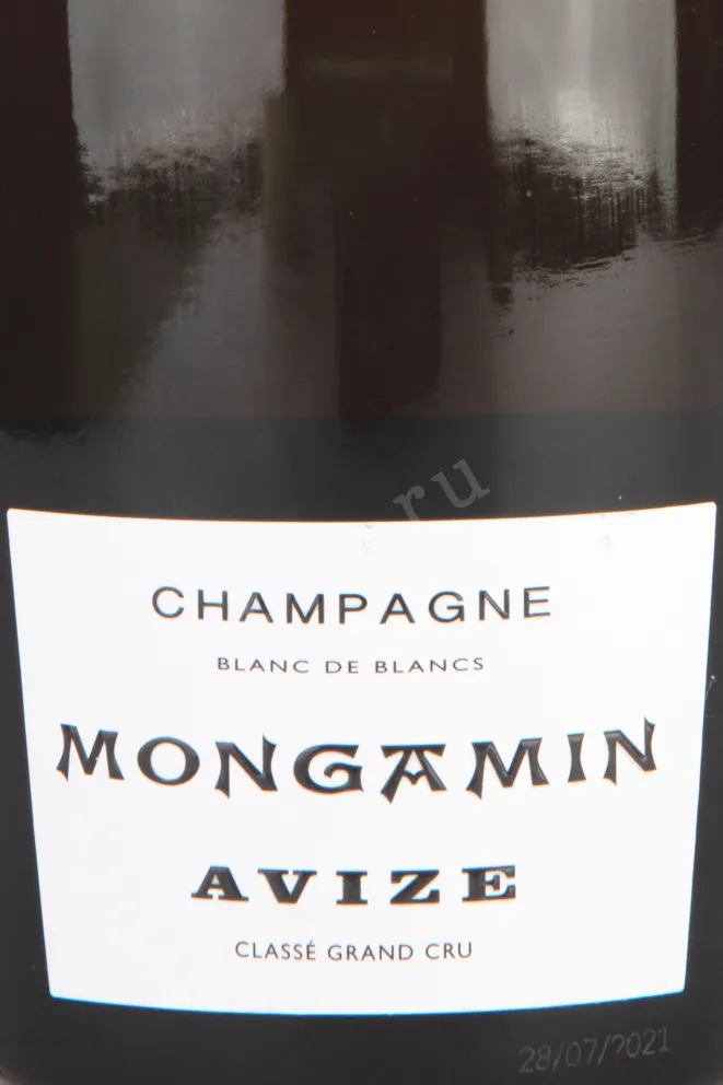 Этикетка Assailly Mongamin Avize Grand Cru 2015 0.75 л
