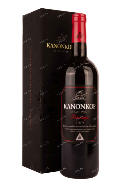 Вино Kanonkop Pinotage Black Label gift box 2019 0.75 л