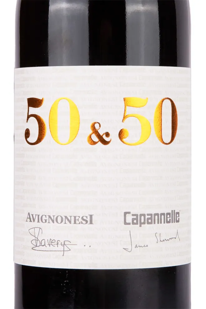 Этикетка 50 & 50 Avignonesi-Capannelle 2018 0.75 л