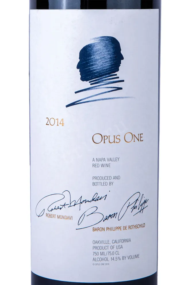 Этикетка Opus One 2014 0.75 л