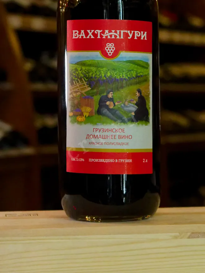 В магазине Крю Профи Vahtanguri Georgian Homemade Wine Red Semisweet 2022 2 л
