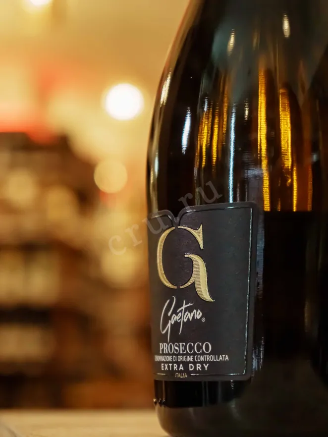 Пробка Gaetano Prosecco Extra Dry DOC in gift box with 1 glass 2024 0.75 л