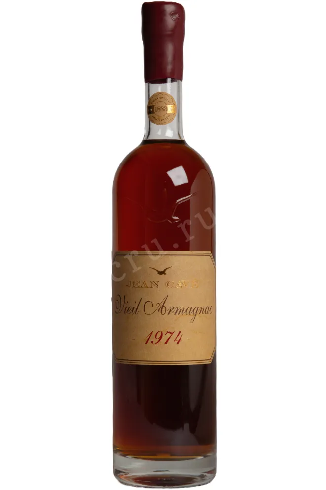 Бутылка Jean Cave Vieil Armagnac 1974 AOC wooden box 1974 0.7 л