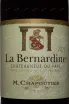 Этикетка M.Chapoutier Chateauneuf-du-Pape La Bernardine 2021 0.75 л