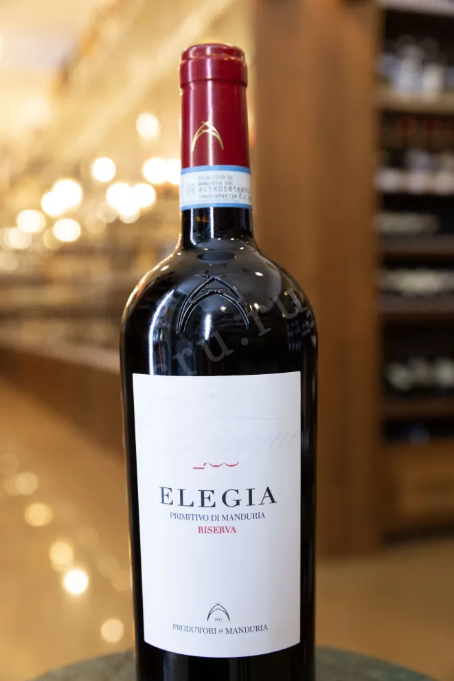 В магазине Крю Профи Elegia Primitivo di Manduria Riserva 2021 0.75 л