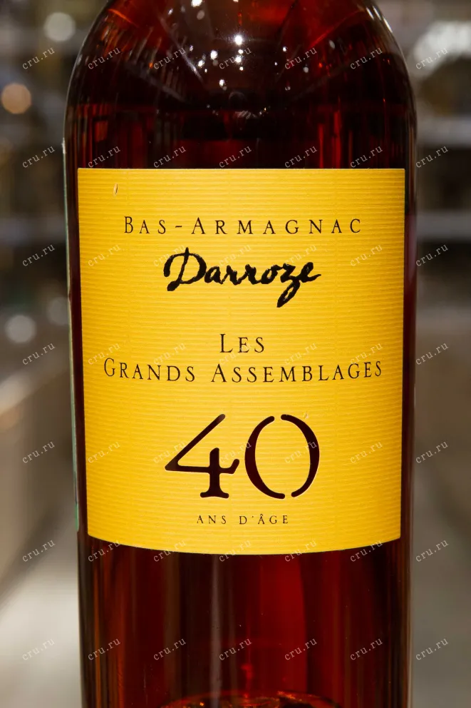 Этикетка Darroze  Les Grands Assemblages 40 Ans d`Age 0.7 л