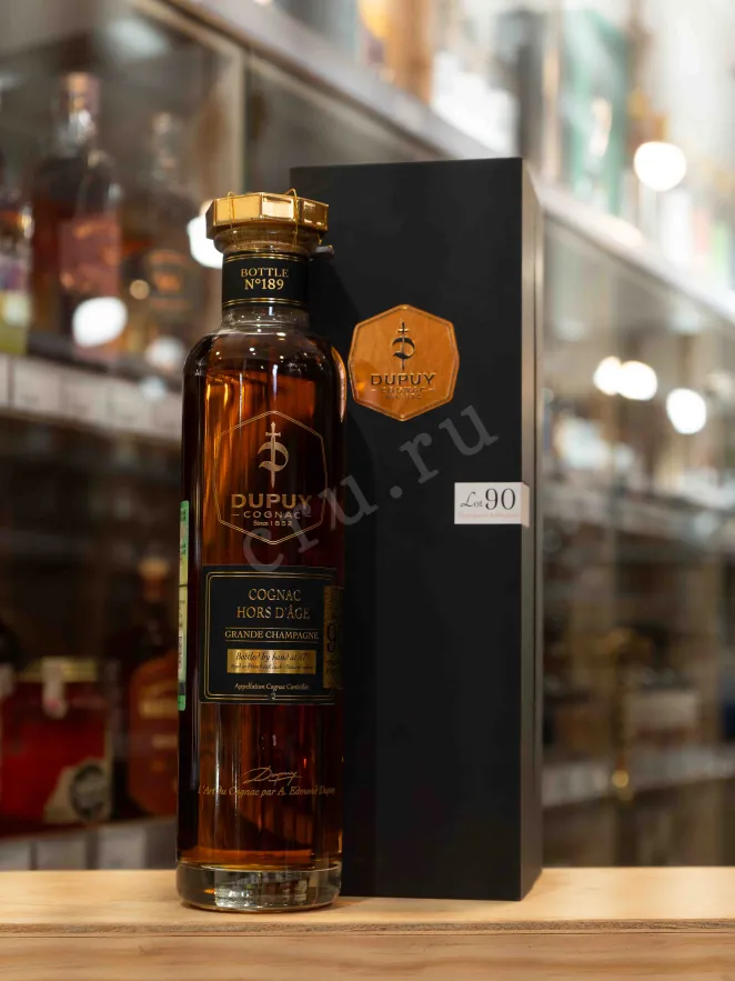 В магазине Крю Профи Dupuy Lot 90 Hors d'Age Grand Champagne AOC in gift box 0.7 л