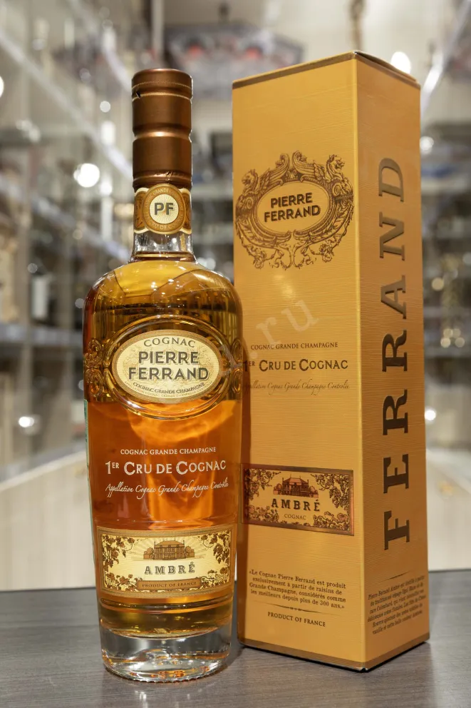 В магазине Крю Профи Pierre Ferrand Ambre 10 years in gift box 0.7 л